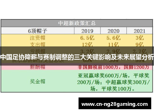 中国足协降薪与赛制调整的三大关键影响及未来展望分析 中国足协降薪与赛制调整的三大关键影响及未来展望分析