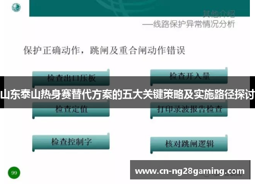 山东泰山热身赛替代方案的五大关键策略及实施路径探讨